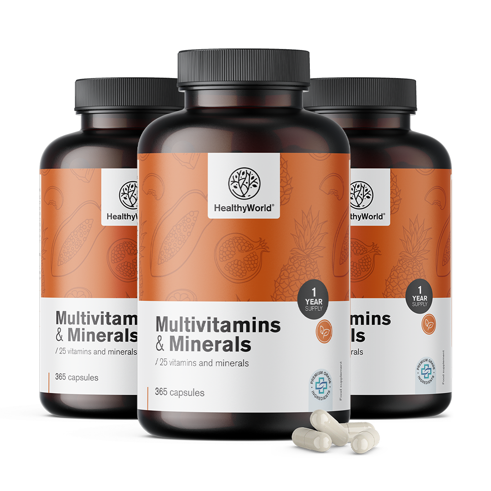 Multivitamine und Multimineralstoffe.