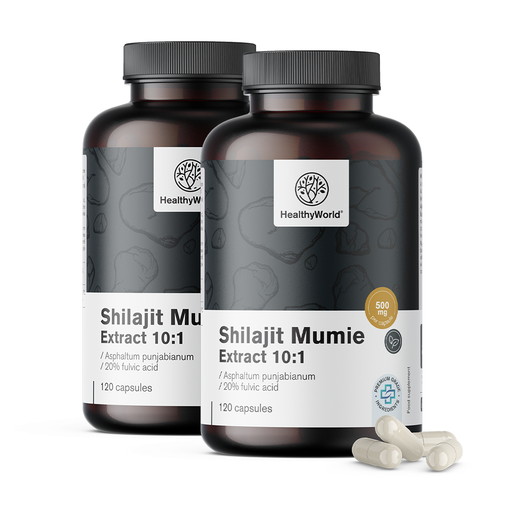 Shilajit Mumie 10:1 in Kapseln