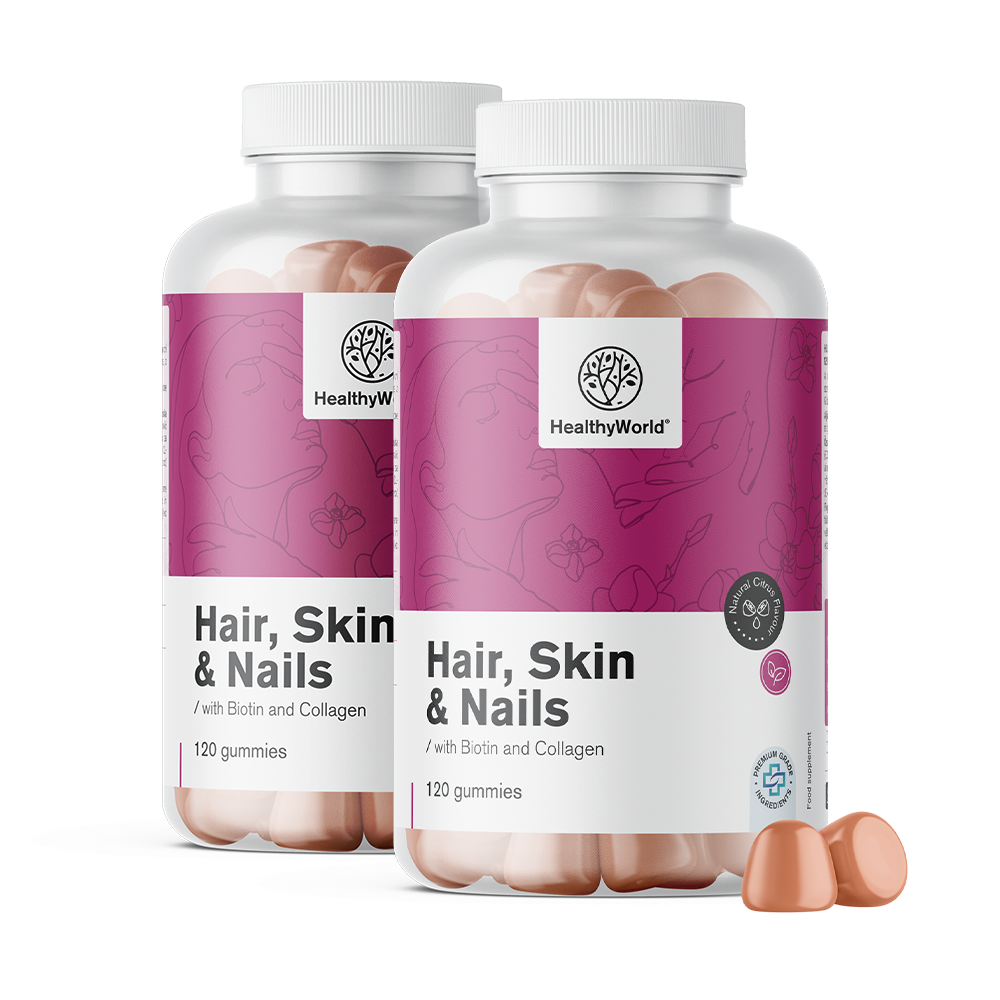 Haare, Haut & Nägel - Citrusgeschmack-Gummis für Haare, Haut und Nägel.