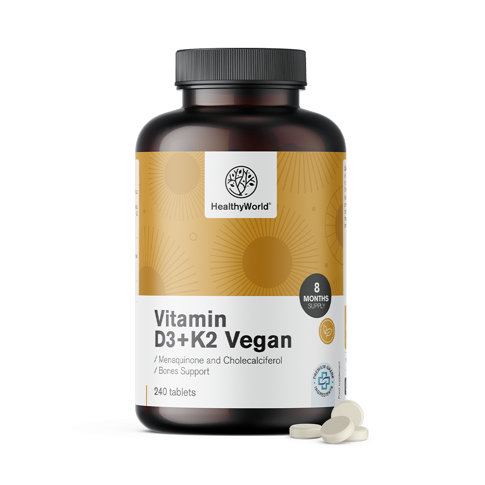 Vegane Vitamin D3+K2.