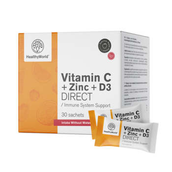 Vitamin C 500 + Zink + D3 DIRECT, 30 Beutel