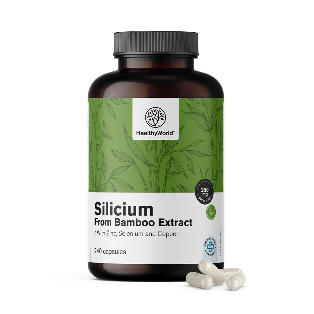 Silicij 250 mg - aus Bambusextrakt. Silicium 250 mg - aus Bambusextrakt.