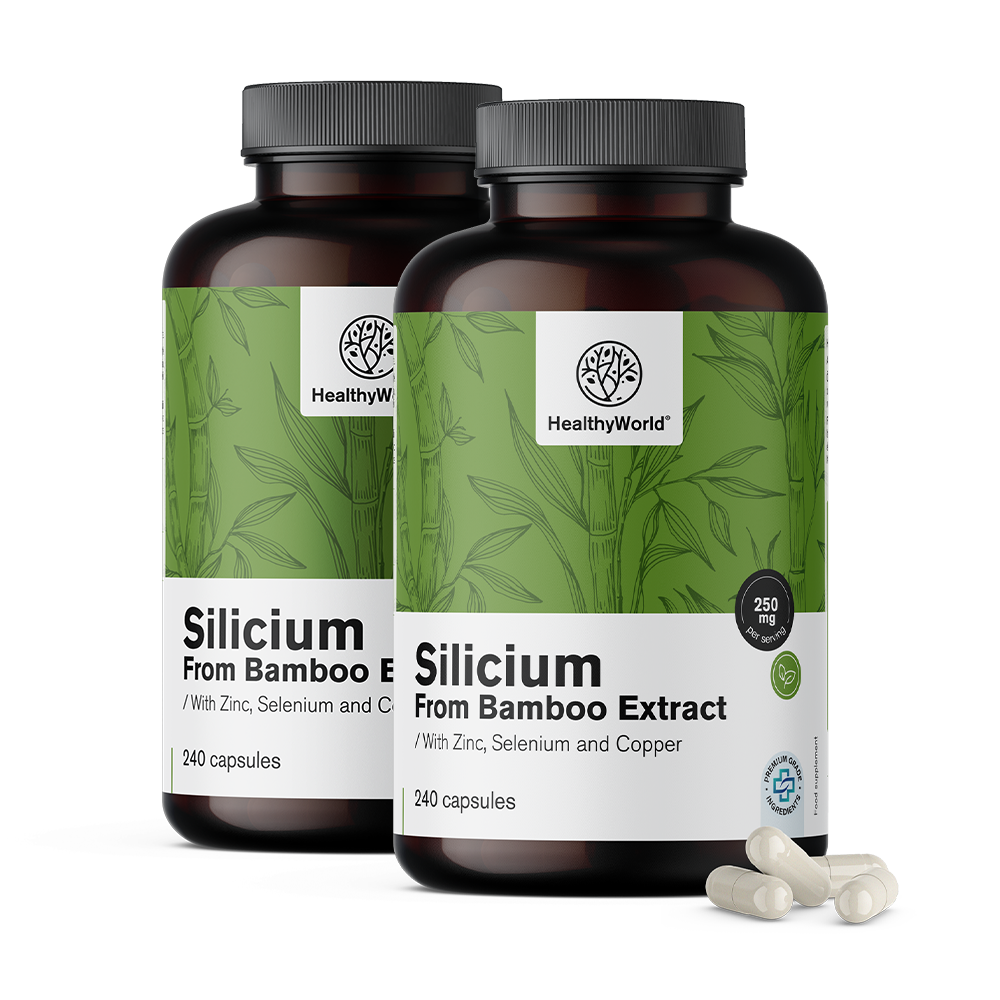 Silicij 250 mg - aus Bambusextrakt. Silicium 250 mg - aus Bambusextrakt.