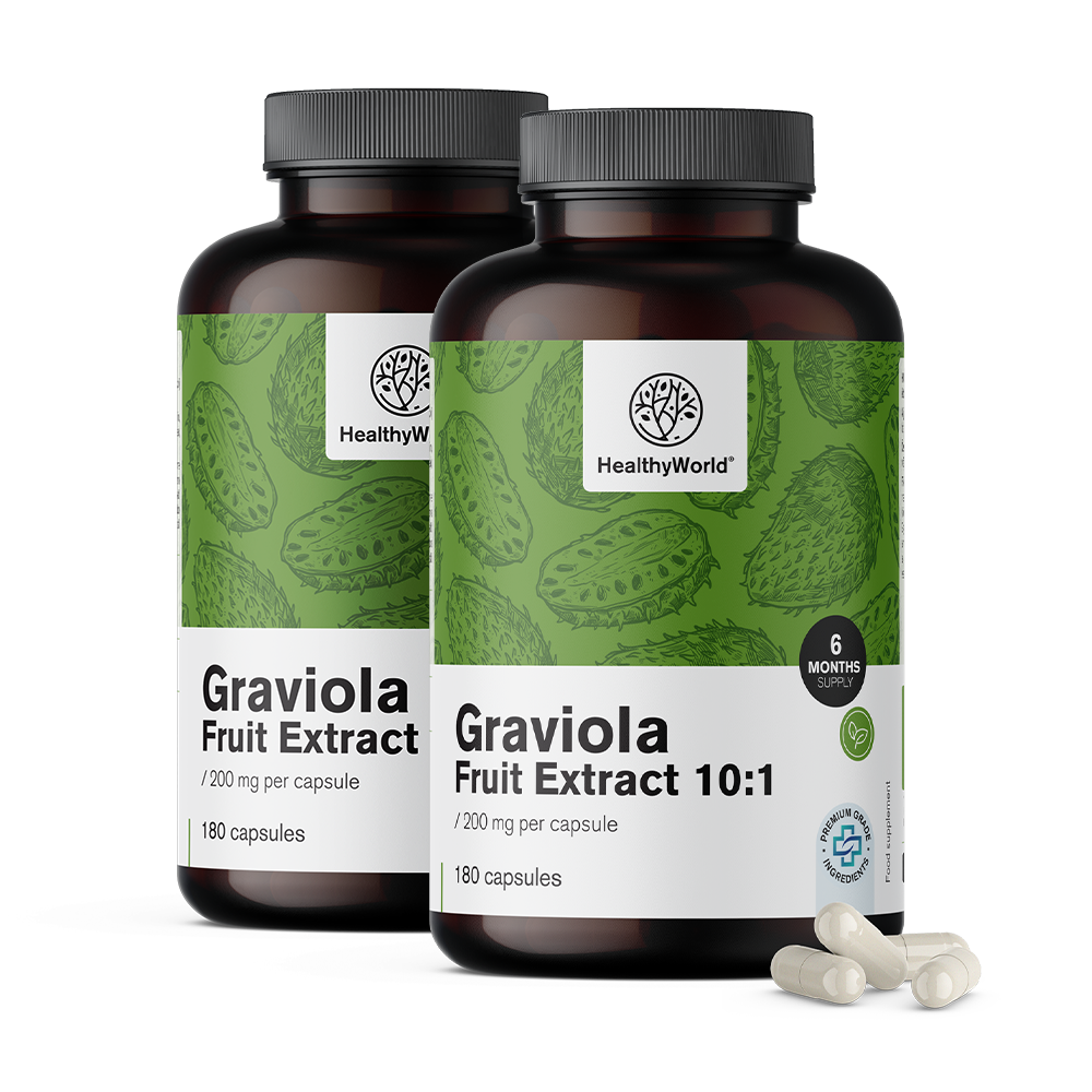 Graviola 200 mg - Extrakt 10:1Graviola 200 mg - Extrakt 10:1