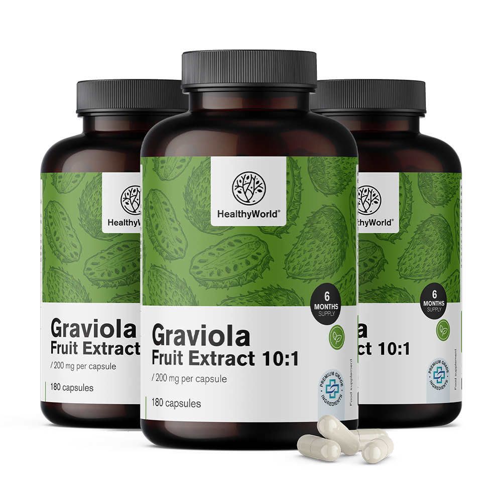 Graviola 200 mg - Extrakt 10:1Graviola 200 mg - Extrakt 10:1