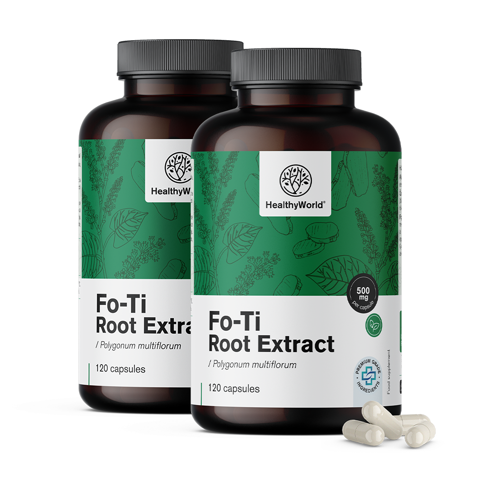 Fo-Ti (He Shou Wu) 500 mg - Extrakt 10:1Fo-Ti (He Shou Wu) 500 mg - Extrakt 10:1