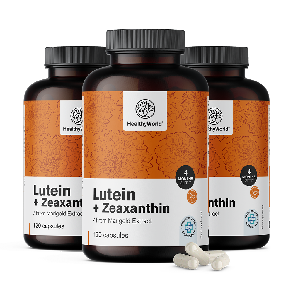 Lutein + Zeaxanthin aus der Tagetesblume.