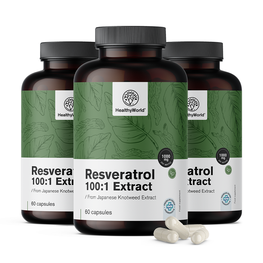 Resveratrol 1000 mg - Extrakt 100:1